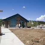 Front of Bear Lake Overlook Visitor Center