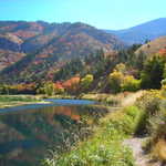 Fall Color at Third Dam on Logan Canyon Scenic Byway