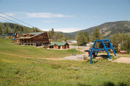 Lift and Lodge at Beaver Mountain in Summer