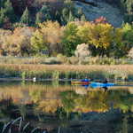 Kayaker and Canoer at Third Dam