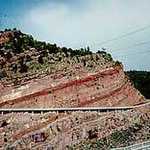 View of Highway 91 from Flaming Gorge Dam