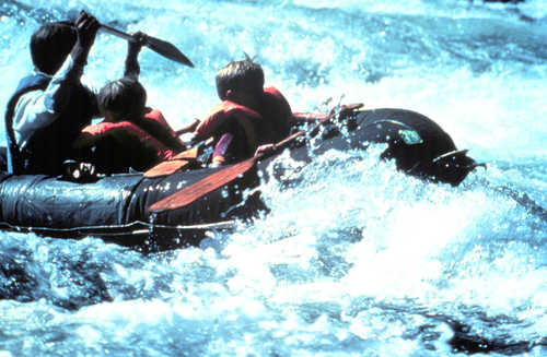 Rafting on the Green River Below Flaming Gorge Dam