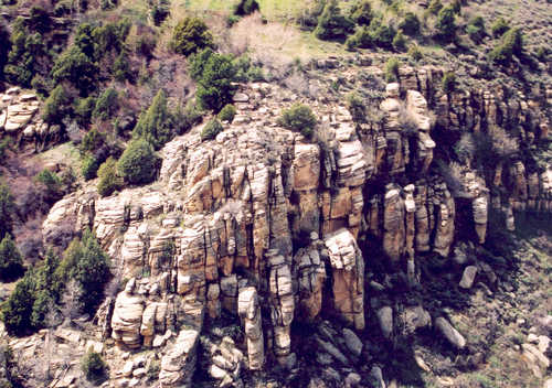 Rock Wall in Hole-In-The-Wall Canyon