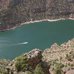 Boating in Red Canyon on Flaming Gorge