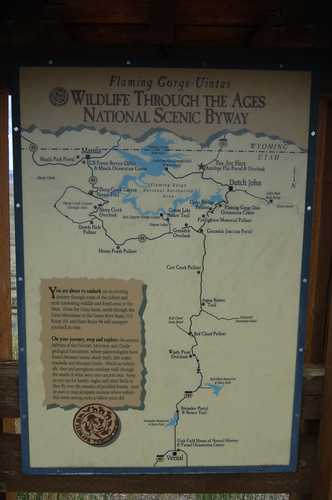 Map of Flaming Gorge Scenic Byway