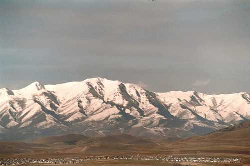 Mountains over Santaquin, Utah