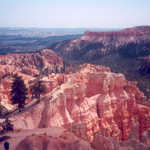 View into Bryce Canyon near Sunset
