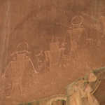 Animals and Manlike Figures on the Cliffs in Capitol Reef National Park
