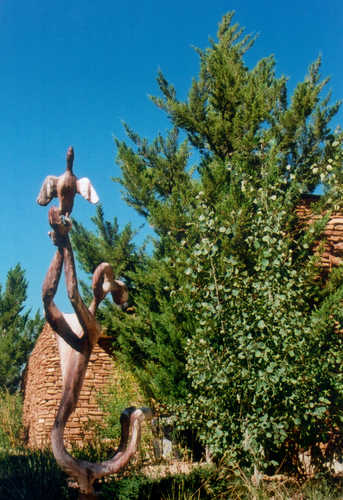 Sculpture Outside the Anasazi Village Museum