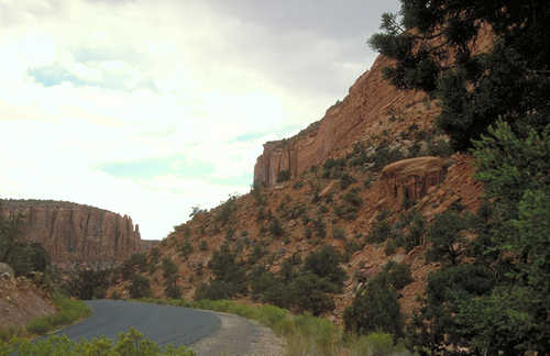 Approaching the End of Long Canyon on Burr Trail