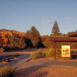 Wayside Parking and Entrance Kiosk at Red Canyon