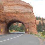 Man-Made Tunnel through Red Canyon