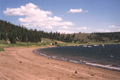 Sandy Beaches at Panguitch Lake