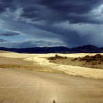 Stormy Skies Over a Harvested Field near Riverdale, Idaho