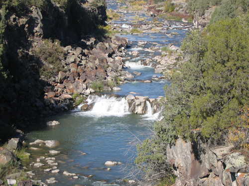 A Waterfall in the Black Canyon Gorge River