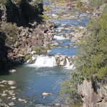 A Waterfall in the Black Canyon Gorge River