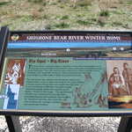 Interpretive Sign at Bear River Massacre Site: "Shoshone Bear River Winter Home"