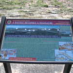 Interpretive Sign at Bear River Massacre Site: "A Battle Becomes a Massacre"