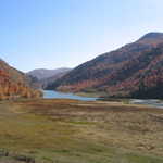 Lake and Fall Mountainsides at Oneida Narrows