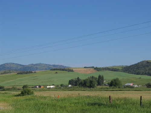 Rolling Hills and a Farm