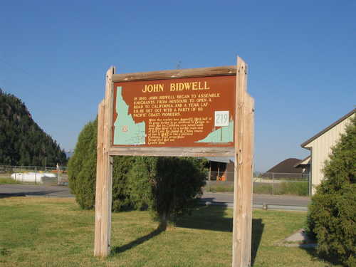 Interpretive Sign for "John Bidwell"