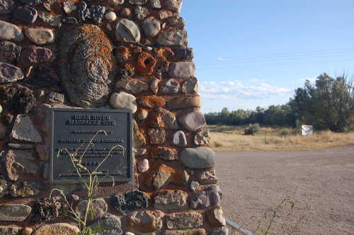 Roadside Memorial Marker at Bear River Massacre National Historic Site