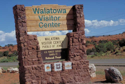 Walatowa Visitor Center Facility Sign