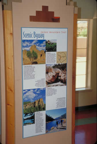 Scenic Byway Panel inside Visitor Center