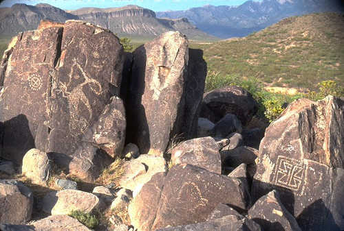 Petroglyphs at Three Rivers