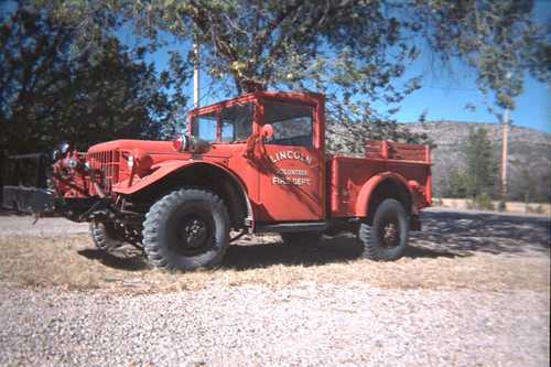 An Old Fashioned Fire Truck
