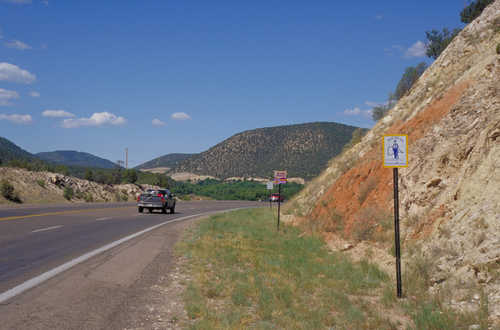 Billy The Kid Roadsign Beside the Byway near Ruidoso Downs