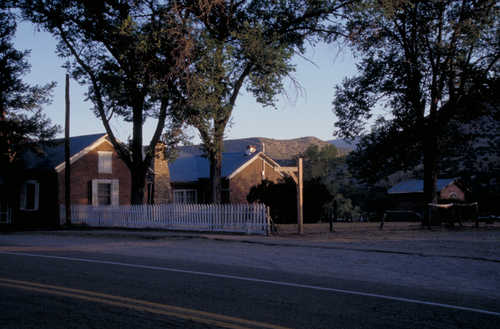 Old House with White Picket Fence