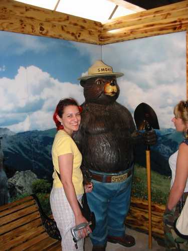 Visiting Smokey Bear