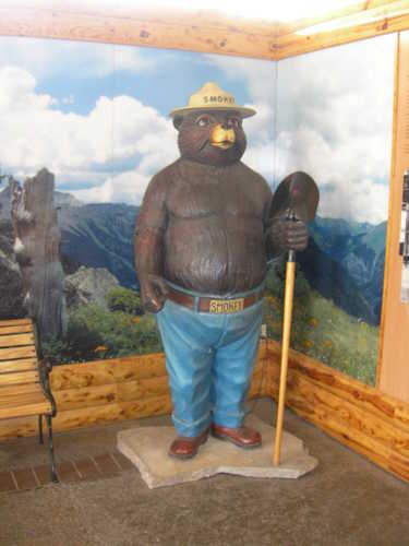 Smokey Bear Statue in Smokey Bear Historical Park Museum