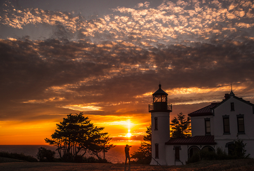 Admiralty Head Lighthouse at Sunset