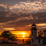 Admiralty Head Lighthouse at Sunset