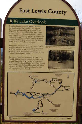 Sign at Riffe Lake Overlook