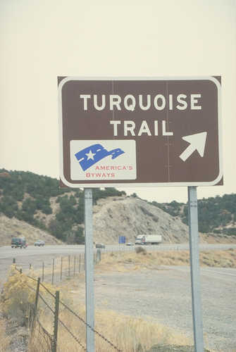 Turquoise Trail Roadsign