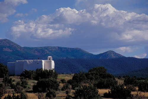 White Church on the Turquoise Trail