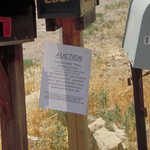 Turquoise Trail Group Flyer on Mailbox
