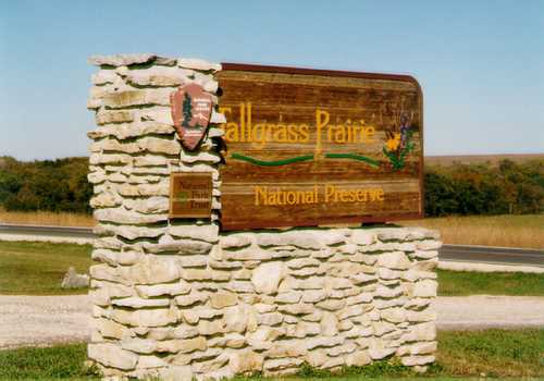 Entrance to Tallgrass Prairie National Preserve