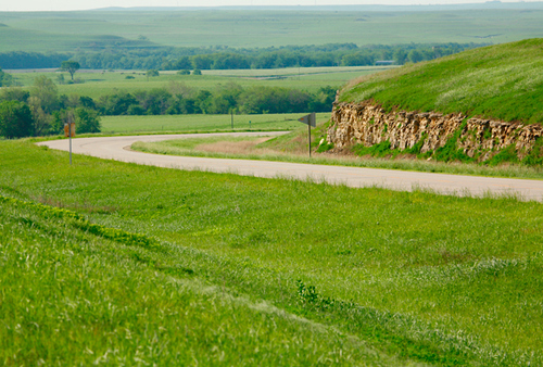Flint Hills National Scenic Byway in Chase County, Kansas.