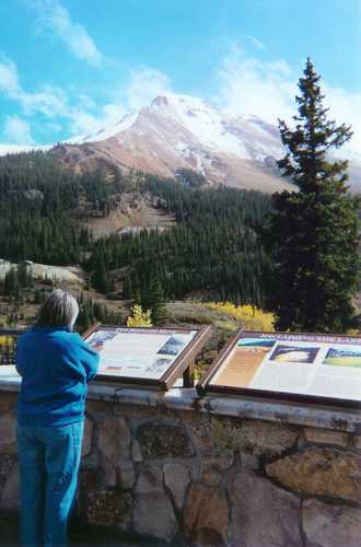 Visitor at Red Mountain Pass