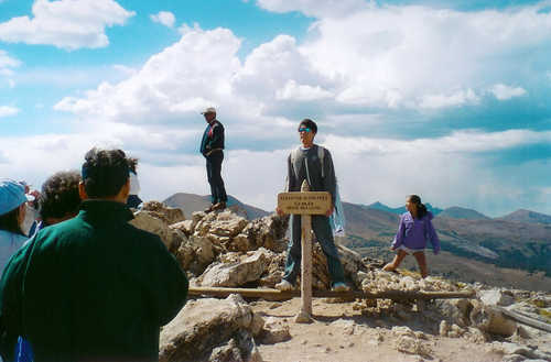 Visitors at Summit Trail