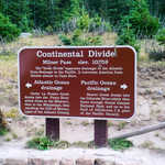 Continental Divide Interpretive Sign