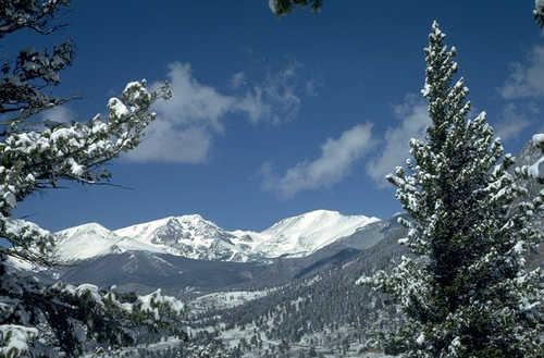 Snowy Slopes of the Rocky Mountains