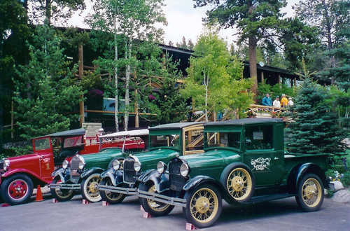 Antique Cars at the Grand Lake Lodge
