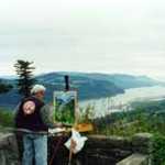 Artist Paints View from Chanticleer Point