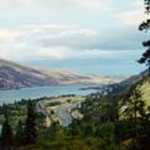 Looking East Along the Columbia River from the Rowena Loops
