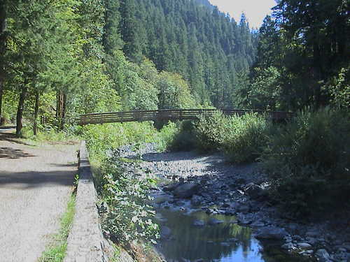 Pedestrian Bridge over Eagle Creek on the Historic Columbia River Highway